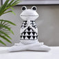 Yoga Frog Figurines Meditation Animal Ornaments Resin Statue Living Room Bedroom Interior Decor Office Home Decoration